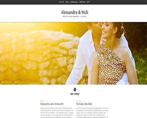 creazione pagina web per il matrimonio empoli