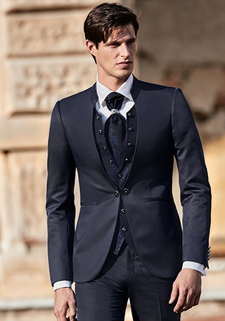abito classico da cerimonia blu scuro italo perez petrelli abito classico da cerimonia blu scuro italo perez petrelli