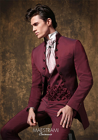 abito con bottoni laterali damascato blu lubiam abito con bottoni laterali damascato blu lubiam